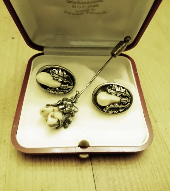 Antique Hunting Jewelry Men's Jewelry Silver 1930s