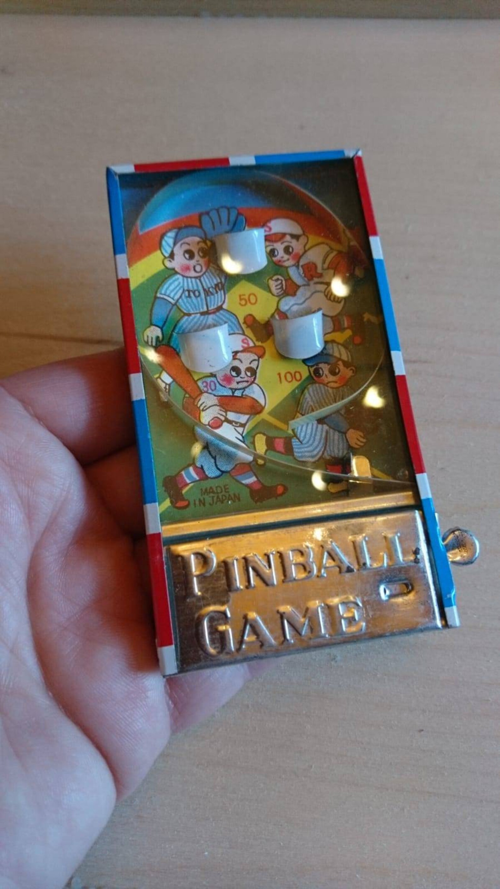 Pocket Pinball Game 1970s Tintoy Japan Vintage Game Toy Tin Etsy