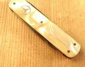 1950s Mercedes Benz original mother-of-pearl celluloid pocket knife vintage pocket knife