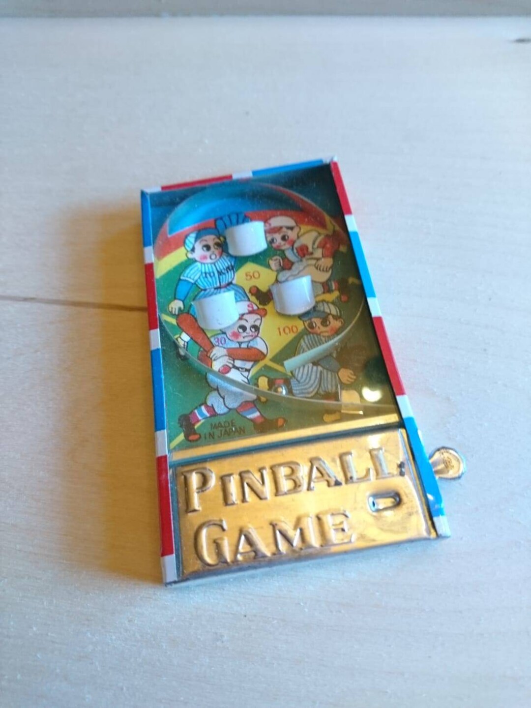 Pocket Pinball Game 1970s Tintoy Japan Vintage Game Toy Tin Etsy