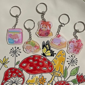 Food Sweet Dessert Hanie Acrylic Keychain Kawaii