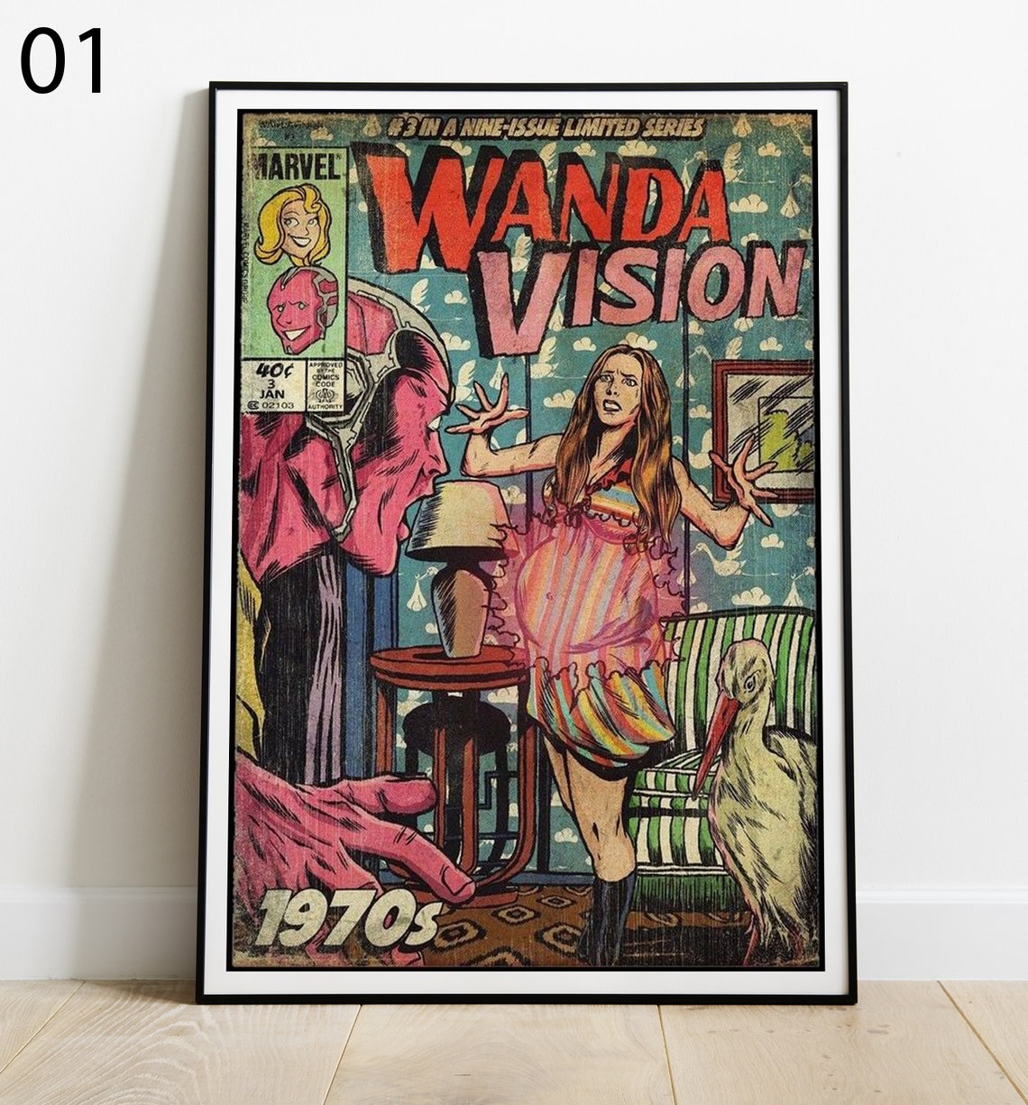 WandaVision TV Series Poster Wall Art Print Photo Marvel Etsy