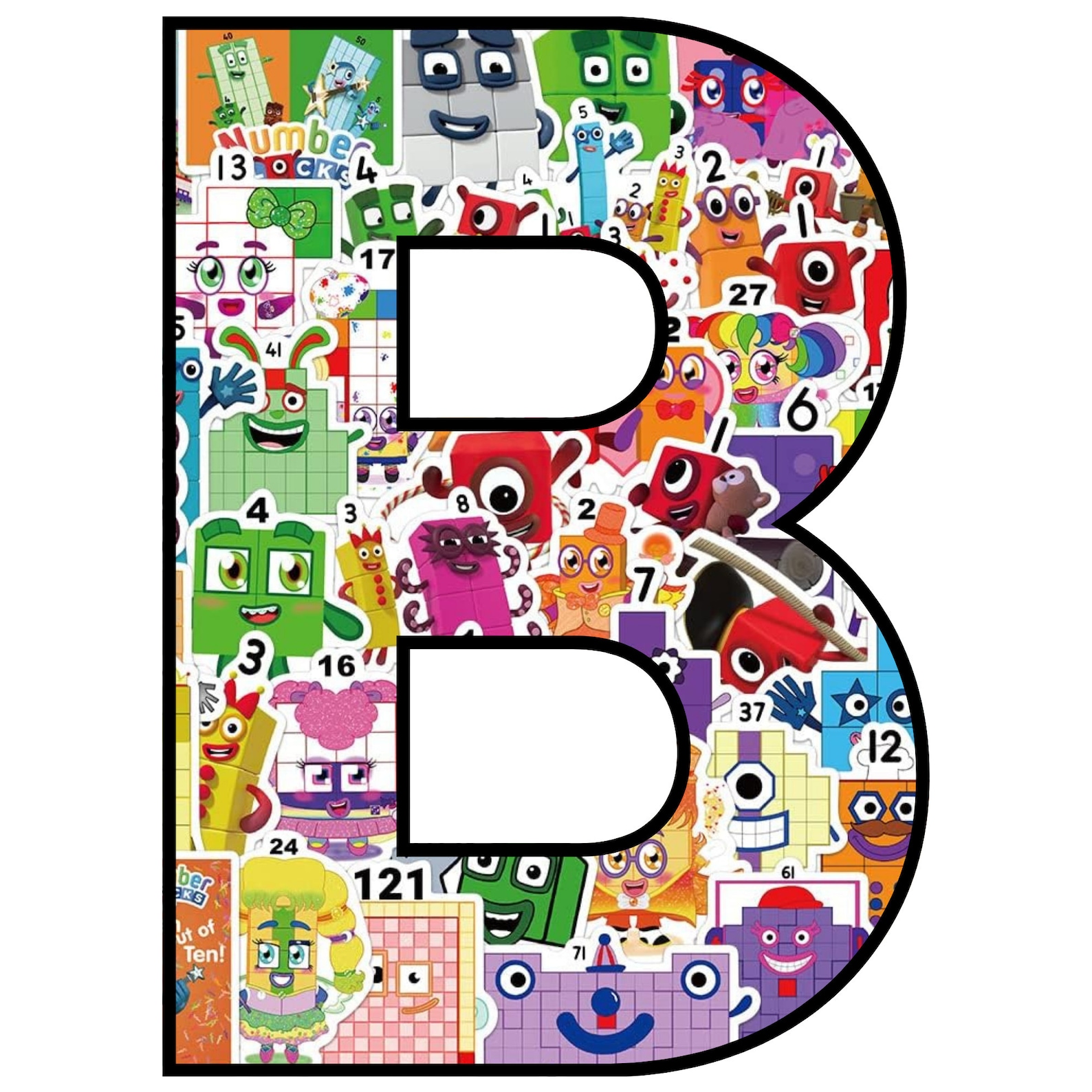 Numberblocks Alphabet Letters: 26 Printable Pngs (digital Download) - Etsy