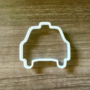 Taxi Cab Outline Cookie Cutter | Transportation Theme | Fondant Mold | Birthday Party
