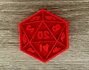 D20 Dice Cookie Cutter: Gamer Party Treat