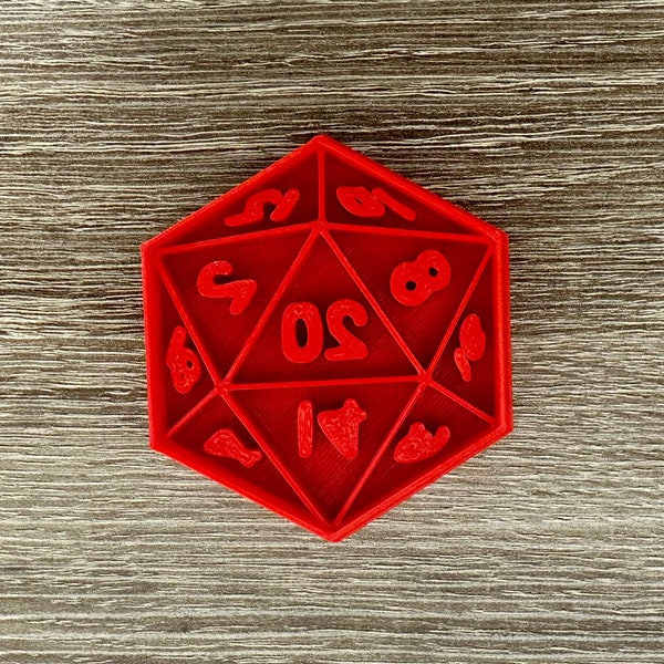 D20 Cookie Cutter / 20-Sided Dice Cookie Cutter