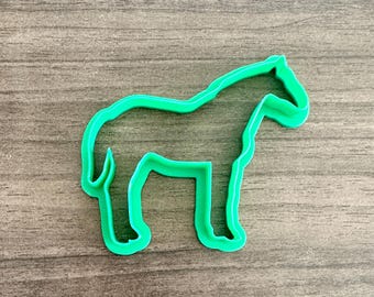 Horse Body Outline Cookie Cutter | Equestrian Theme | Fondant Cutter | Clay Mold