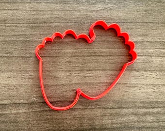 Baby Feet Outline Cookie Cutter | Baby Shower Fondant | Gender Reveal Clay Mold