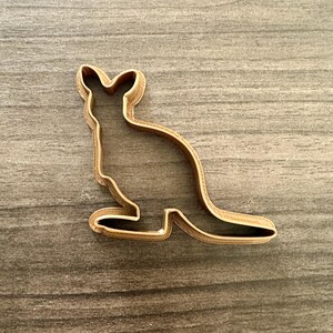 Kangaroo Outline Cookie Cutter | Animal Theme | Fondant Mold | Australian Baking