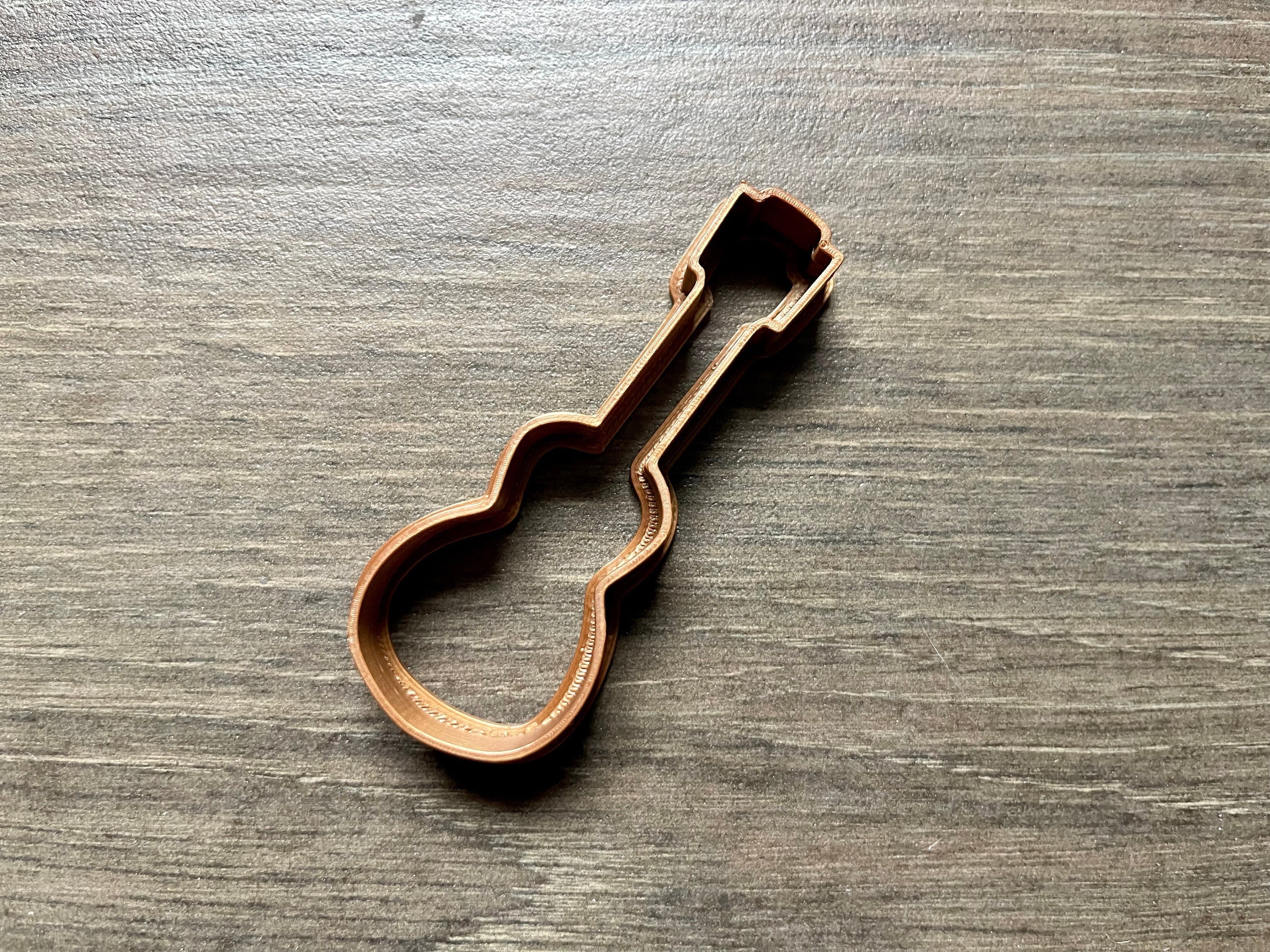 10 Cavity Silicone Chocolate Molds ukulele Bass Guitar Shaped