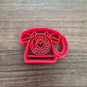 Rotary Phone Cookie Cutter | Vintage Theme | Fondant Mold | Clay Mold