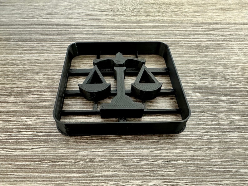 Scales of Justice Cookie Cutter Etsy