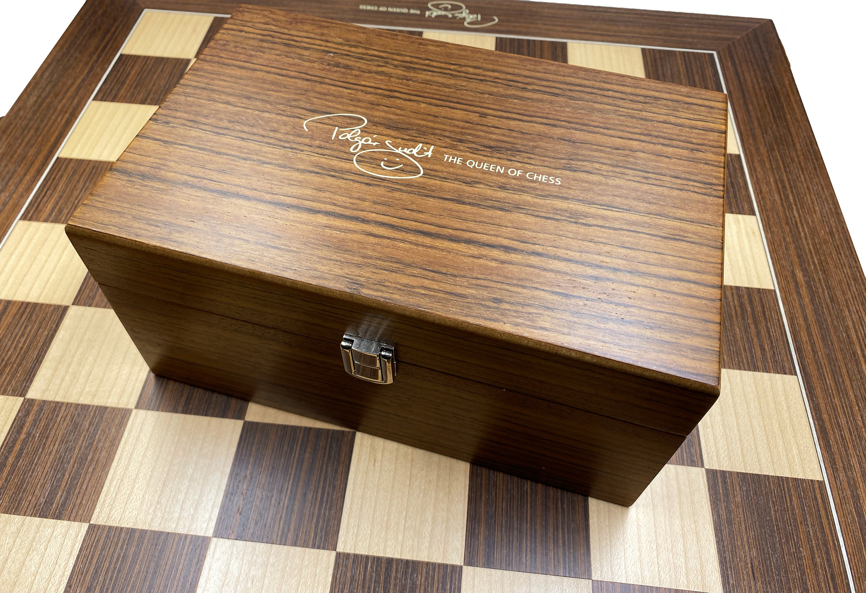 21.6” Judit Polgar DGT wooden chess board