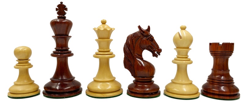 Chess board Ferrer red glossy & Unicorn luxury chess set image 7