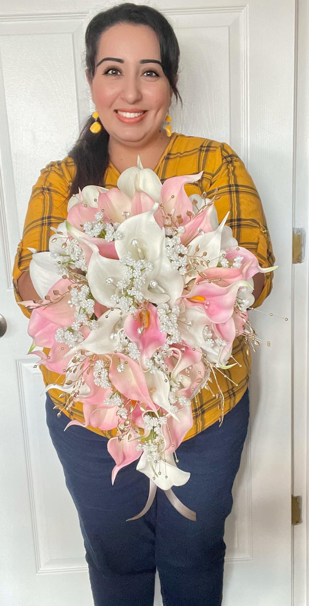 Pink White Calla Lily Bouquet