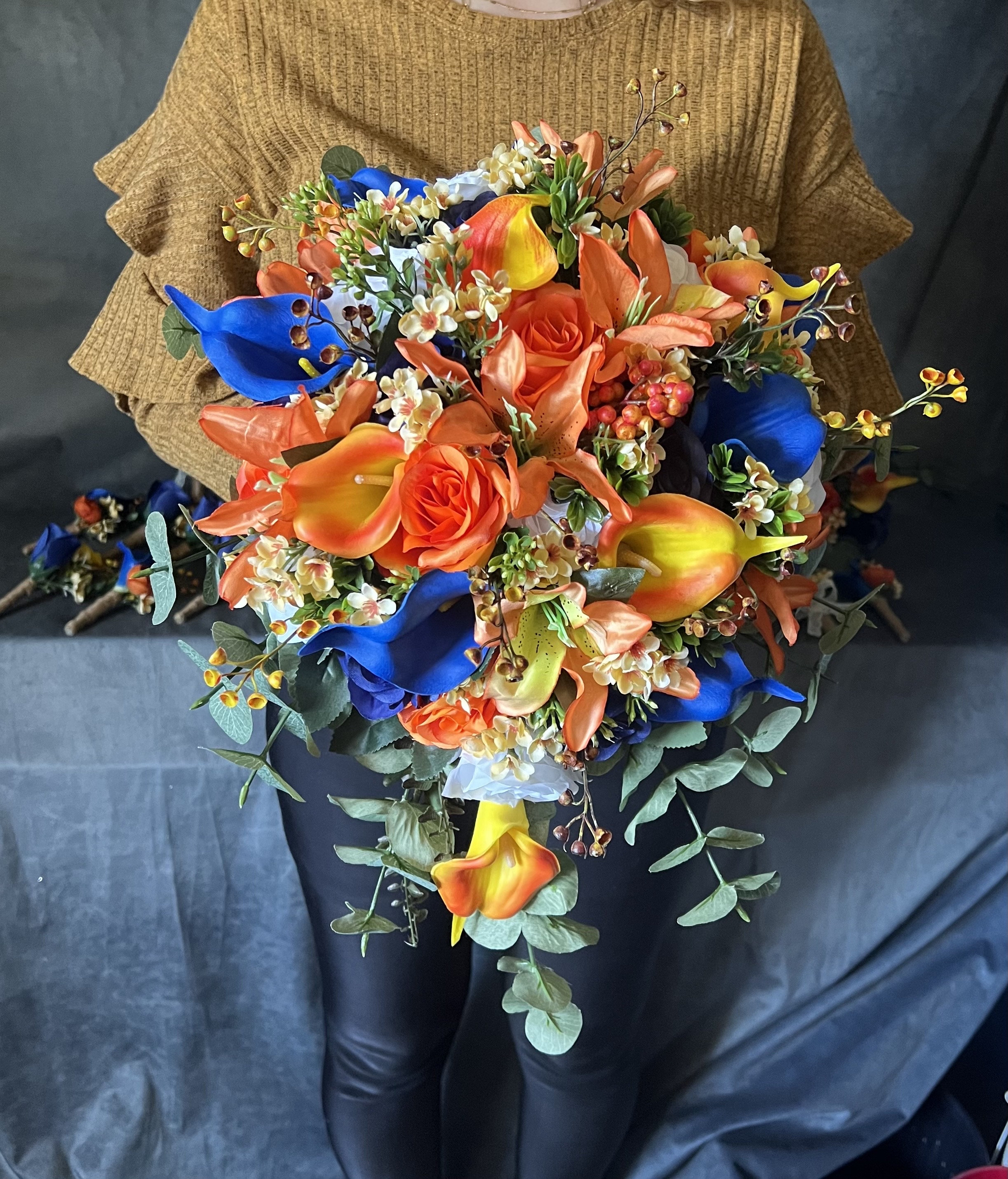 Orange Blue Bouquet 【公式通販】