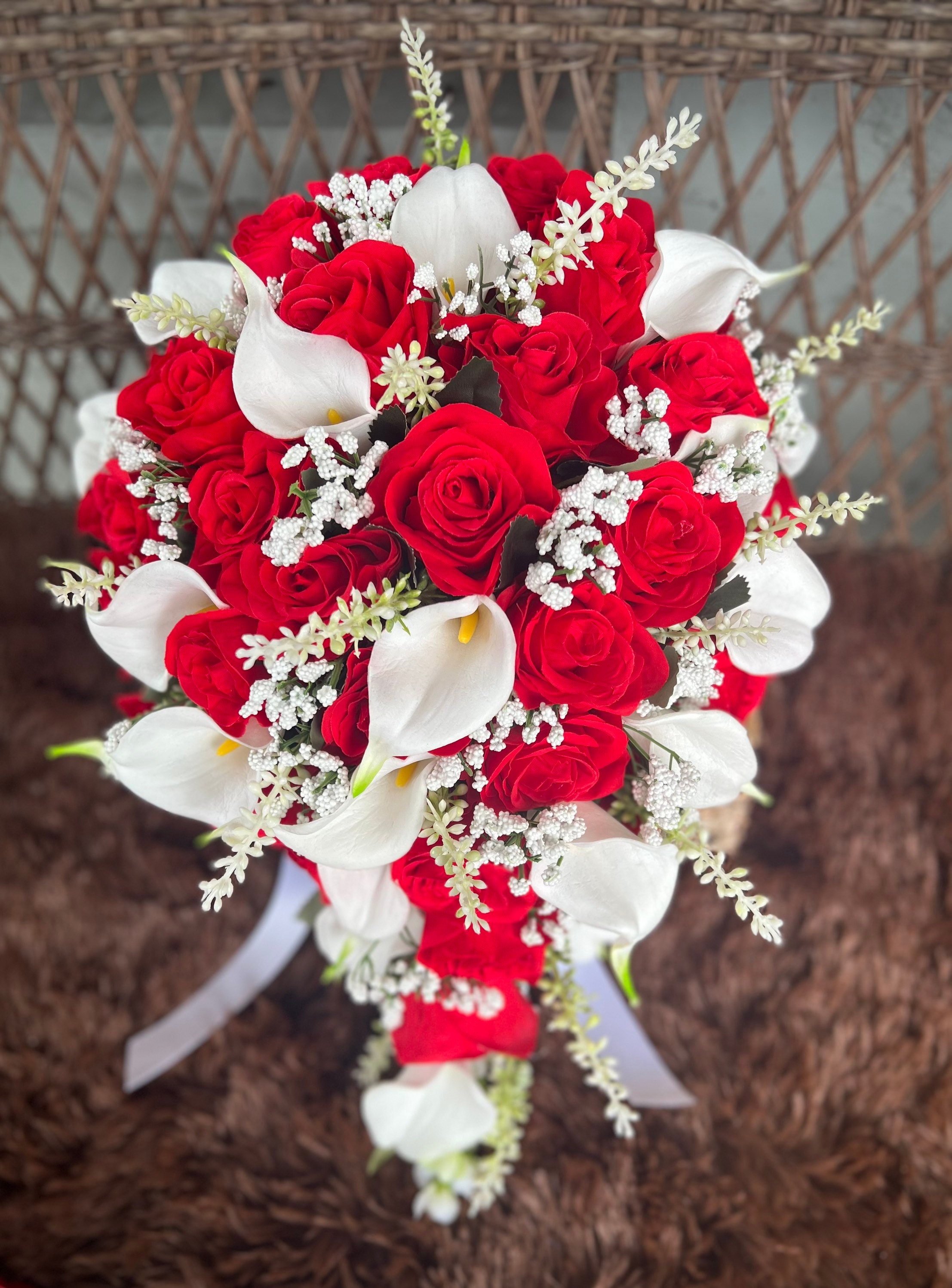 Red White Bouquet - Etsy