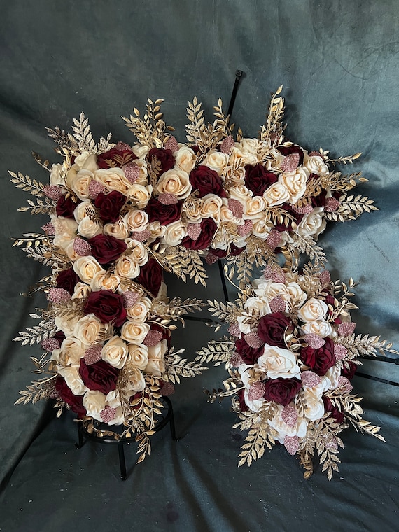 rose gold and burgundy wedding dress Whimsical Stylish Burgundy & Rose Gold Tent Wedding