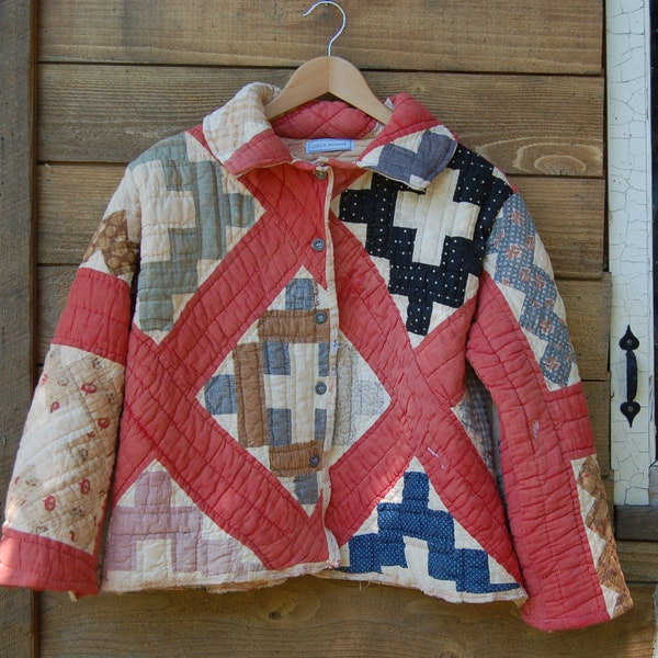 Short Quilt Coat - Send Your Quilt To Me, Quilt Coat Made From a Quilt You Provide, Cropped Quilt Coat