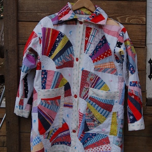 Long Quilt Coat Send Your Quilt to Me, Quilt Coat Made From a Quilt You ...