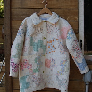 Long Quilt Coat Send Your Quilt to Me, Quilt Coat Made From a Quilt You ...