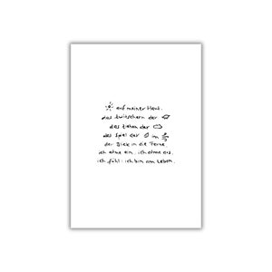 am leben. I postkarte I print I poster