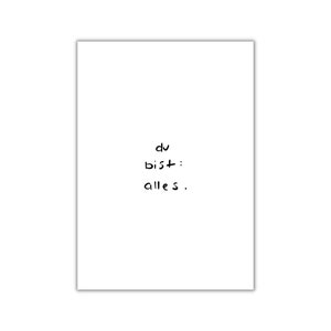 alles. I postkarte I print I poster
