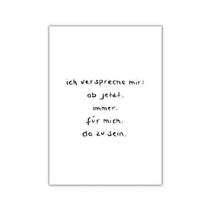 versprechen. I postkarte I print I poster