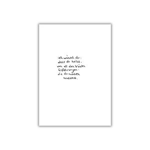 ich wünsch dir: dass du heilst. I postkarte I print I poster