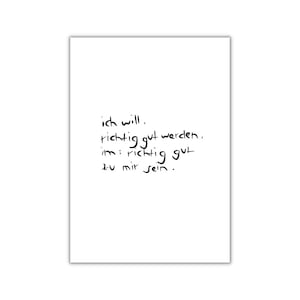 richtig gut zu mir sein. I postkarte I print I poster