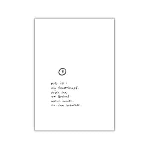 pausenknopf. I postkarte I print I poster