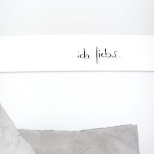 ich liebs. I 3D wand:schriftzug zum aufkleben