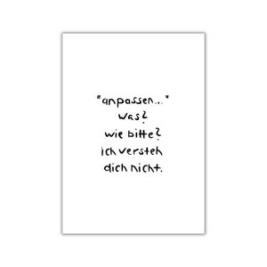 anpassen. I postkarte I print I poster