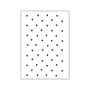 hearts. I postkarte I print I poster