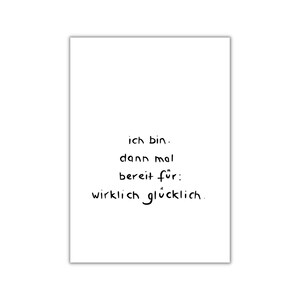 glücksbereit. I postkarte I print I poster