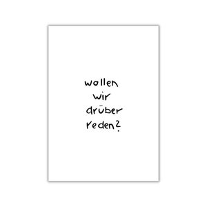 drüber reden?. I postkarte I print I poster