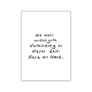 herz an herz. I postkarte I print I poster