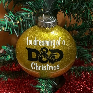 Custom Dungeons and Dragons Christmas Ornaments (Great gifts for Dungeon Masters or Players)