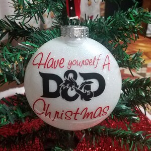 Custom Dungeons and Dragons Christmas Ornaments ( Great gifts for Dungeon Masters or Players)