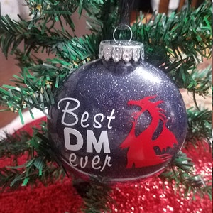 Custom Dungeons and Dragons Christmas Ornaments (Great gift for Dungeon Masters)