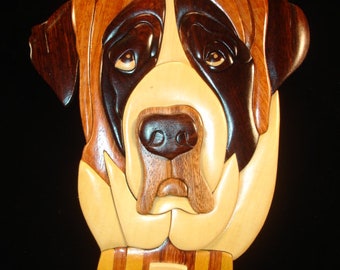 Vintage Artisan Shar-Pei Dog Face Inlay Intarsia Wood Buckle Belt Folk Art Retro Vintage Dog Belt - Etsy main image 3