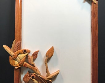 美しく手作りされた3次元のインタルシアウッドアート LIGHTHOUSE