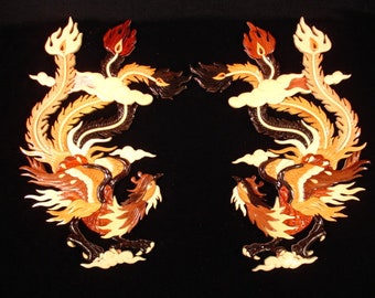 Beautifully hand crafted 3 dimensional Intarsia Wood Art PHOENIX MATES Sign Wall Plaque