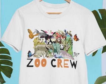 Camisa de zoo Crew, camisa de zoo keeper, camisa de animal keeper, camisa de zoo trip, camisa de vida silvestre, camisa de viaje de zoológico escolar, camiseta de vida silvestre