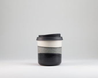 Coffee mug to go with lid - 270 ml - Midnight