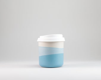 Kaffeebecher to go mit Deckel - 270 ml - Sky Blue