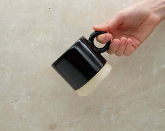 Kaffeetasse, Handgemachte Keramik Tasse - 250ml - Yin