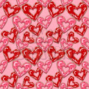 Donut Hearts Seamless File