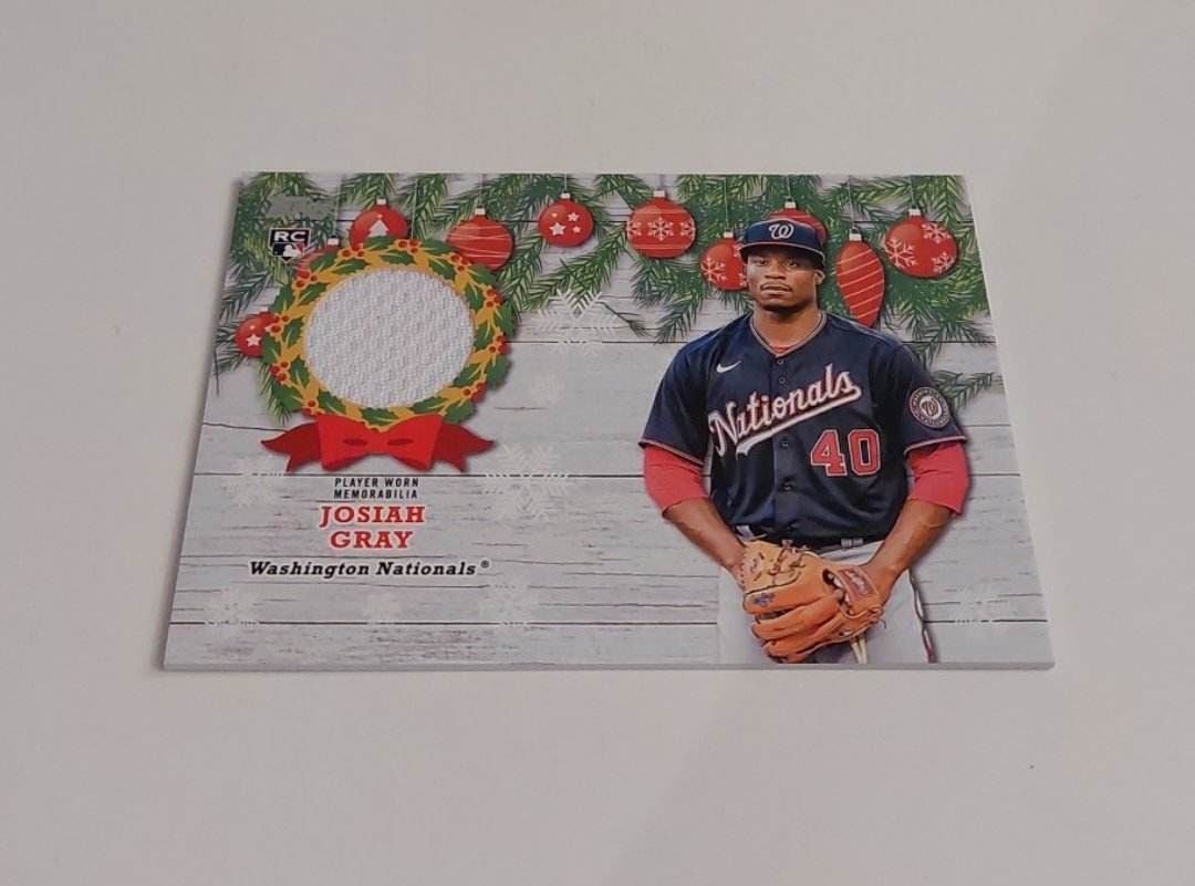 2022 Topps Holiday Washington Nationals Rookie Relic Patch 
