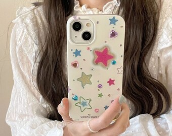 Star Phone Case iPhone 14 13 12 11 Pro Max mini phone case iPhone X Xs Max XR 6 7 8 Plus Shockproof Cover Anime Gift